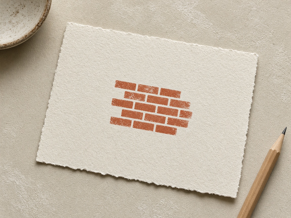 A stamped mark on cotton paper