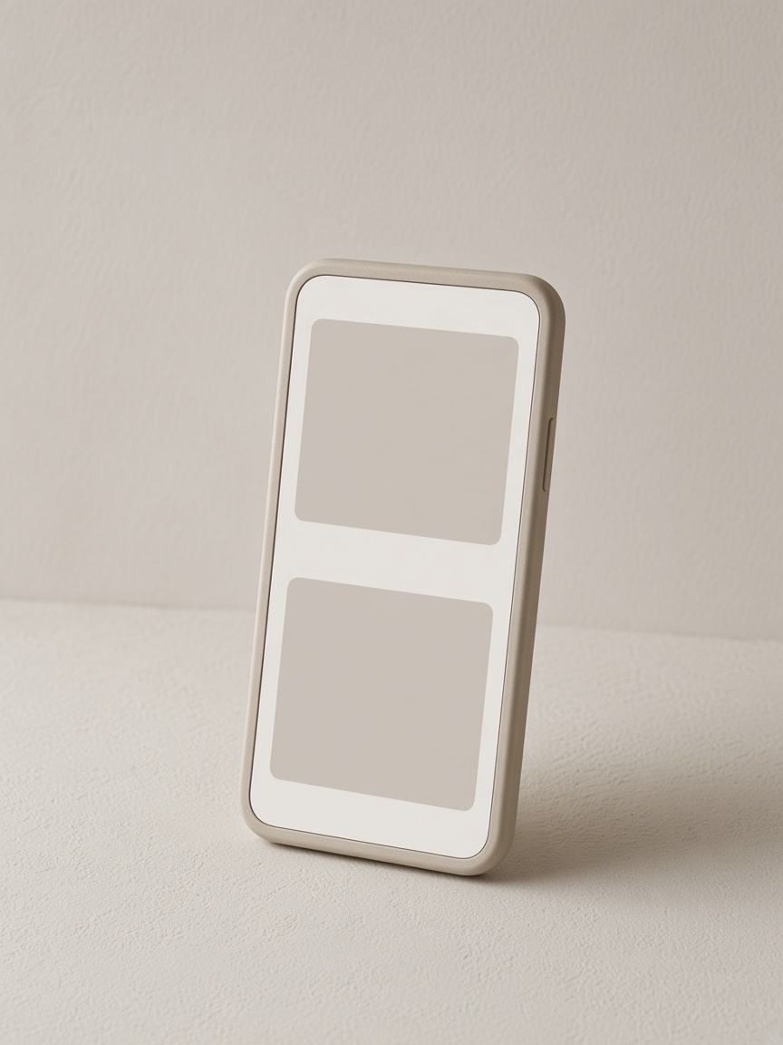 Phone showing a quiet interface