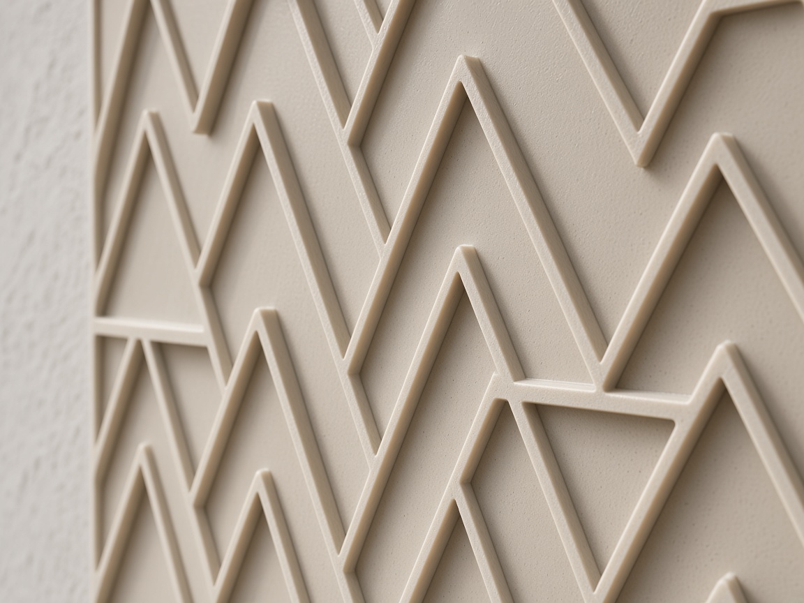 Close view of a smooth SLA resin relief